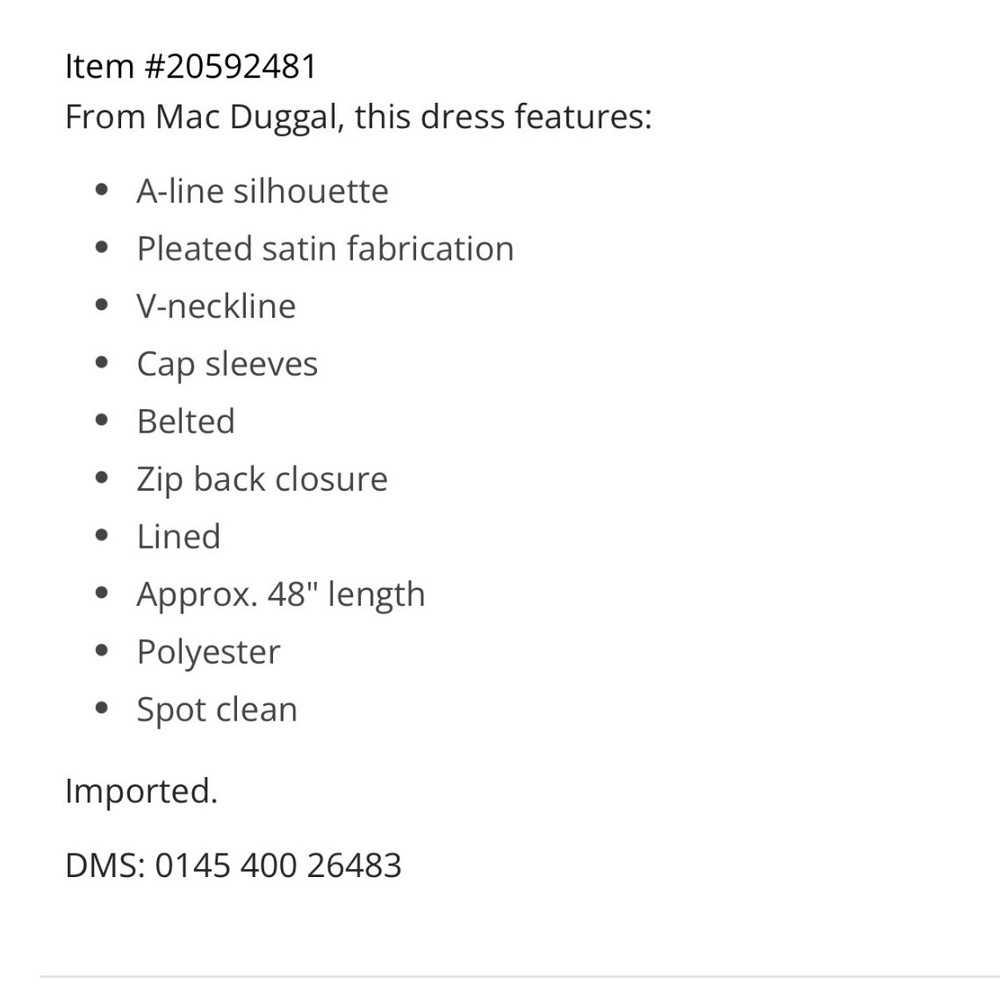 Mac Duggal Pleated‎ Satin V Neck Cap Sleeve Belted Midi Dress Citron Size 6 - Picture 13 of 14
